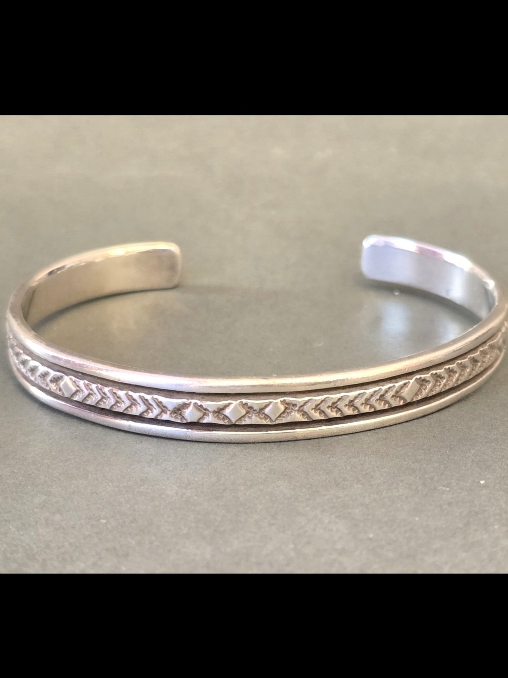 Sterling Silver Navajo Cuff Bracelet